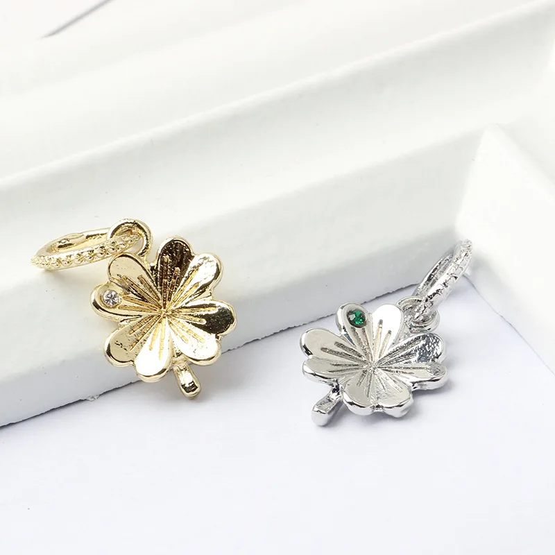 Новинка оригинальные бусины из сплава весенняя бабочка клевер подвеска для