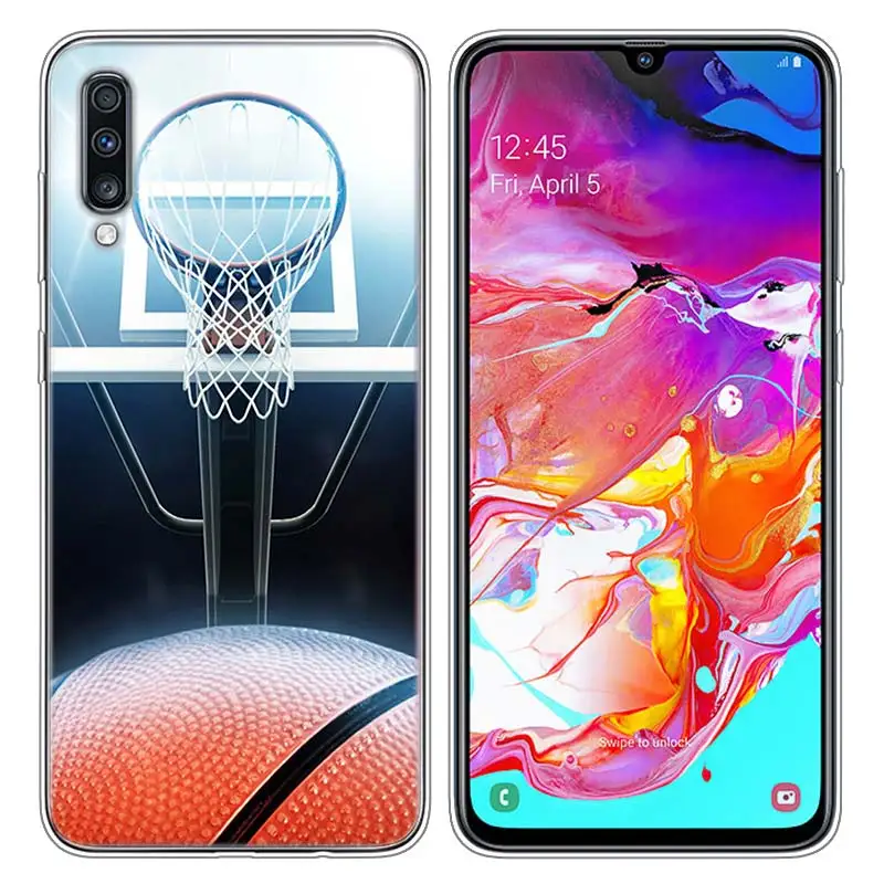 Прозрачный мягкий силиконовый чехол для телефона I Love Basketball для samsung Galaxy A10 A30 A40 A50 A70