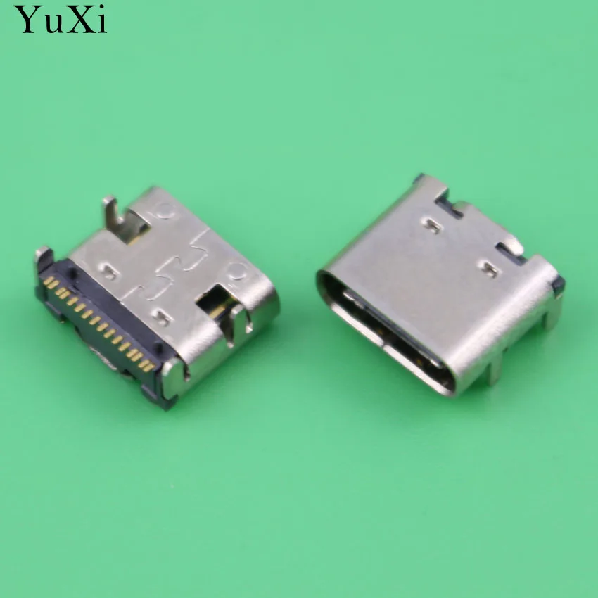 YuXi USB 3. 0 Type C 16 контактный Женский Разъем для стандартного зарядного порта разъем