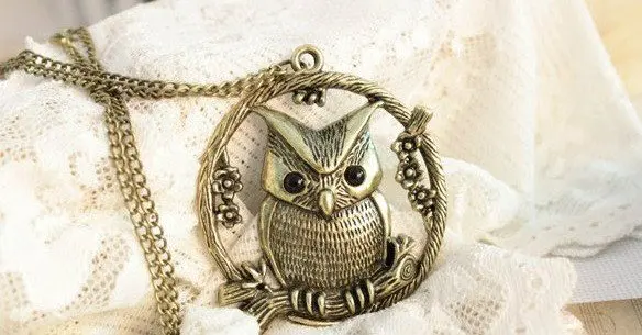 Ожерелье с цветком Совы N161 Новое поступление 2013|necklace magnet|necklacnecklace print |