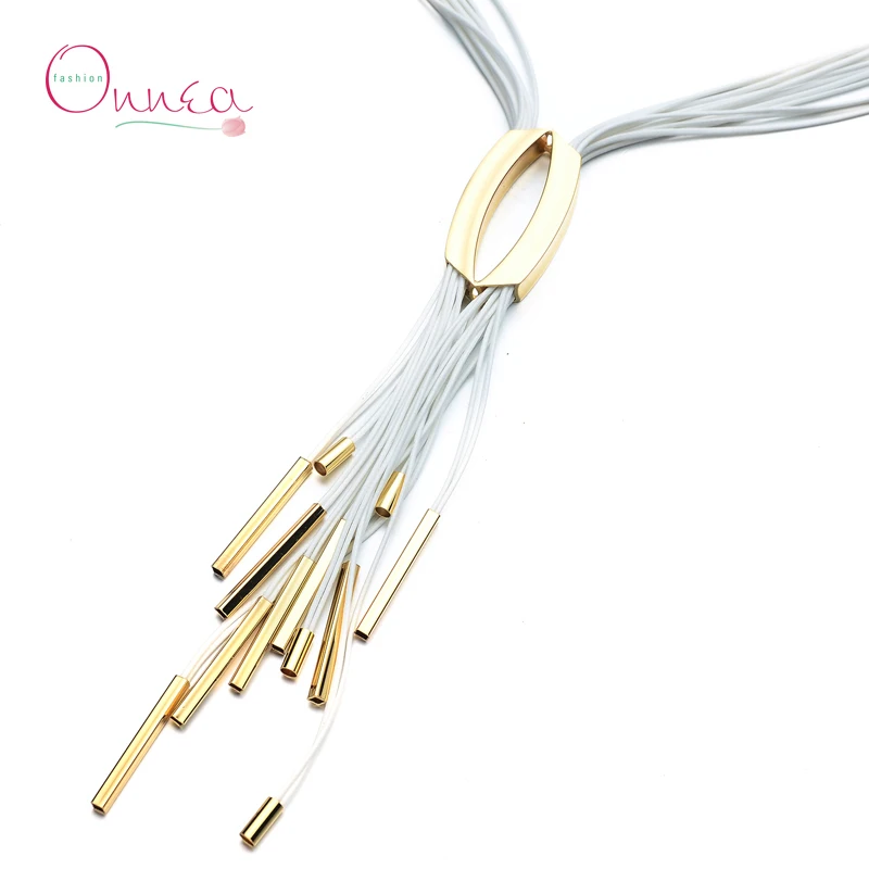 Onnea модные женские туфли многослойные цепи кисточкой колье Цепочки и ожерелья