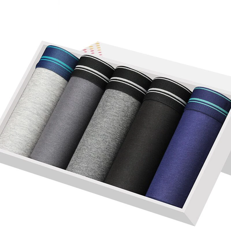 5 pcs/lot Men Boxer Underwear Mens Boxershorts Cotton Man Short Breathable boxer homme Underpants Male Pants cueca masculina | Мужская