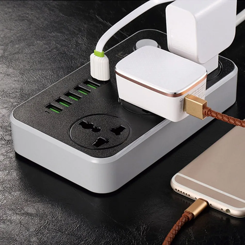 LDNIO международная торговля взрывы шесть USB Проводная розетка многостандартная