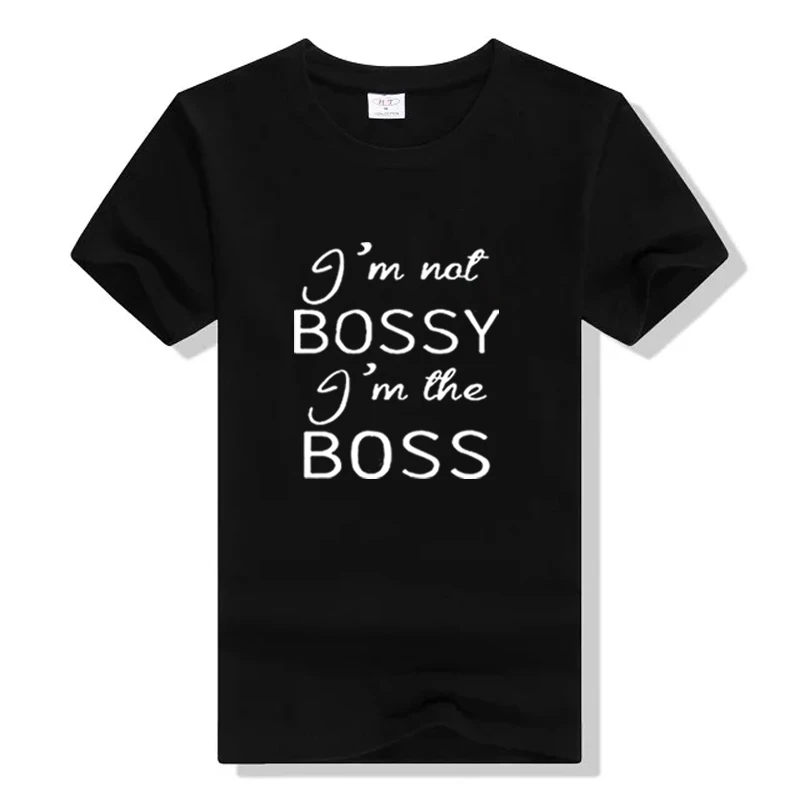 Женская футболка I'm Not Bossy The Boss графическая подарок Tumblr Забавные Рубашки для