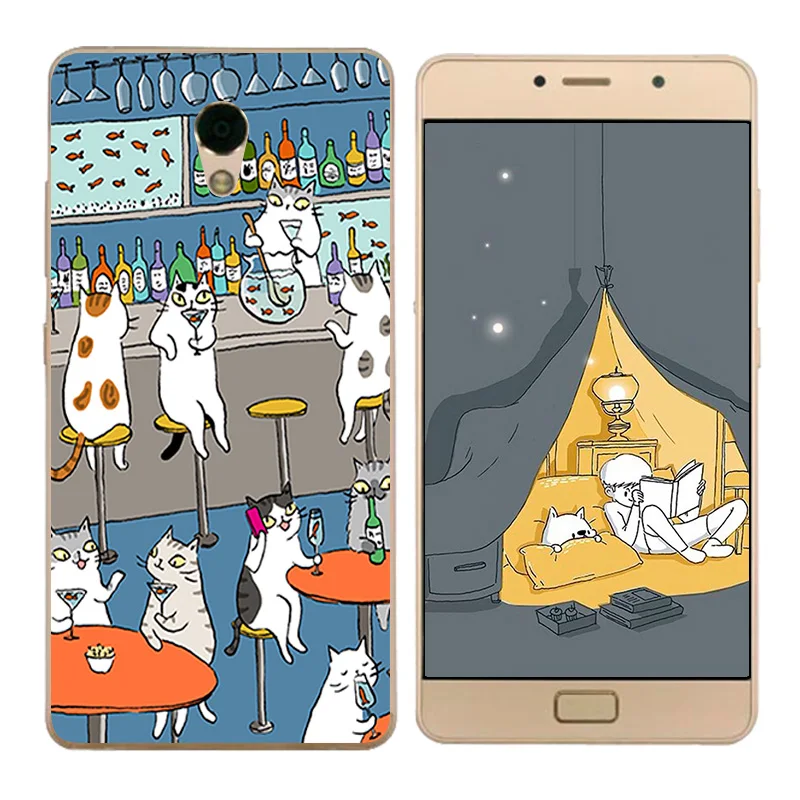 for Lenovo P2 TPU Cell Phone Cases Cat Landscape Printing Vibe C72 P2c72 P2A40 P2A42 Covers |