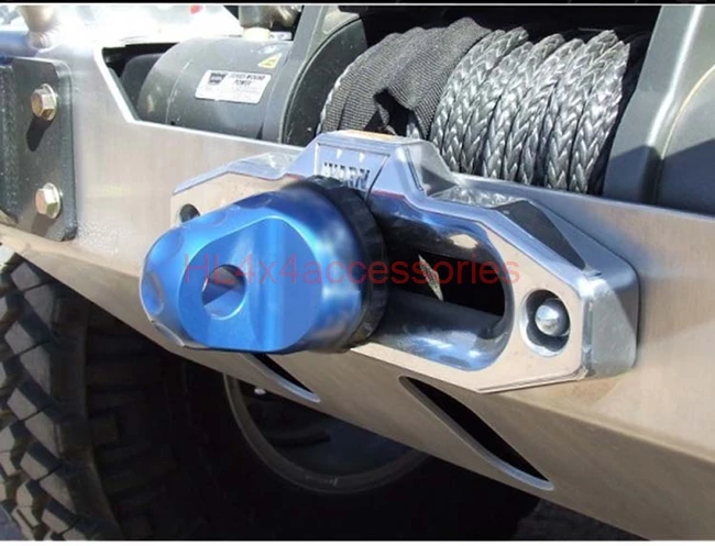 Алюминиевая наперстенная Скоба лебедки fairlead соединитель Скоба крепление лебедки крюк соединитель для синтетической веревки лебедка быстро удаляется
