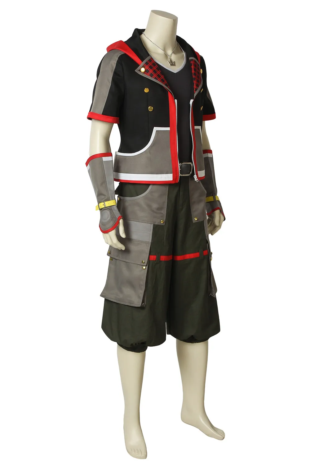 Популярная игра, аниме, косплей, Kingdom Hearts 3, Sora, косплей, костюм на заказ, Sora, костюм, наряд, обувь, парик, Хэллоуин, унисекс, на заказ - Цвет: Costume Only