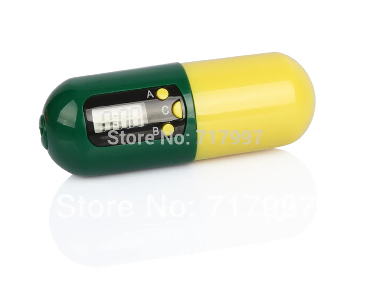 

Portable Timer Pill Medicine Reminder Drug Box Keychain Free Shipping