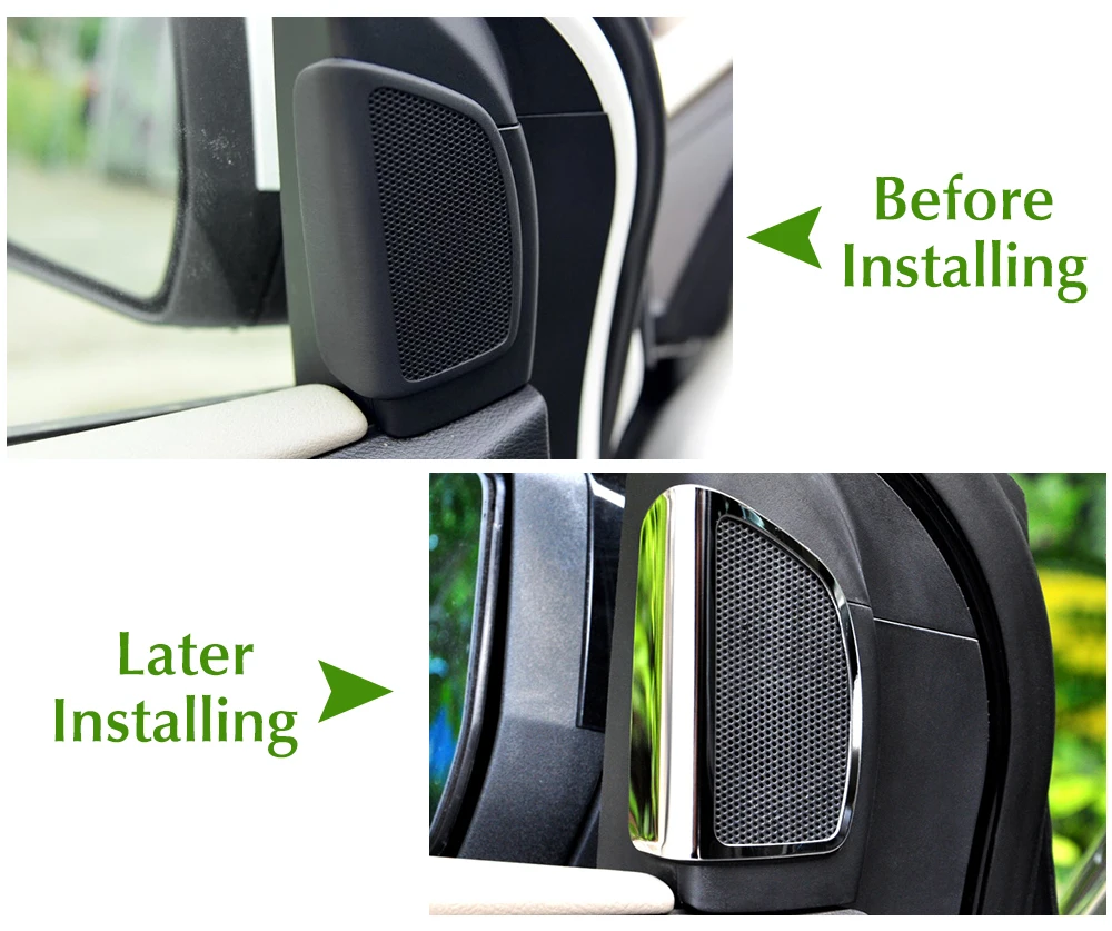 Автомобильный Стайлинг из нержавеющей стали динамик вентиляционное отверстие