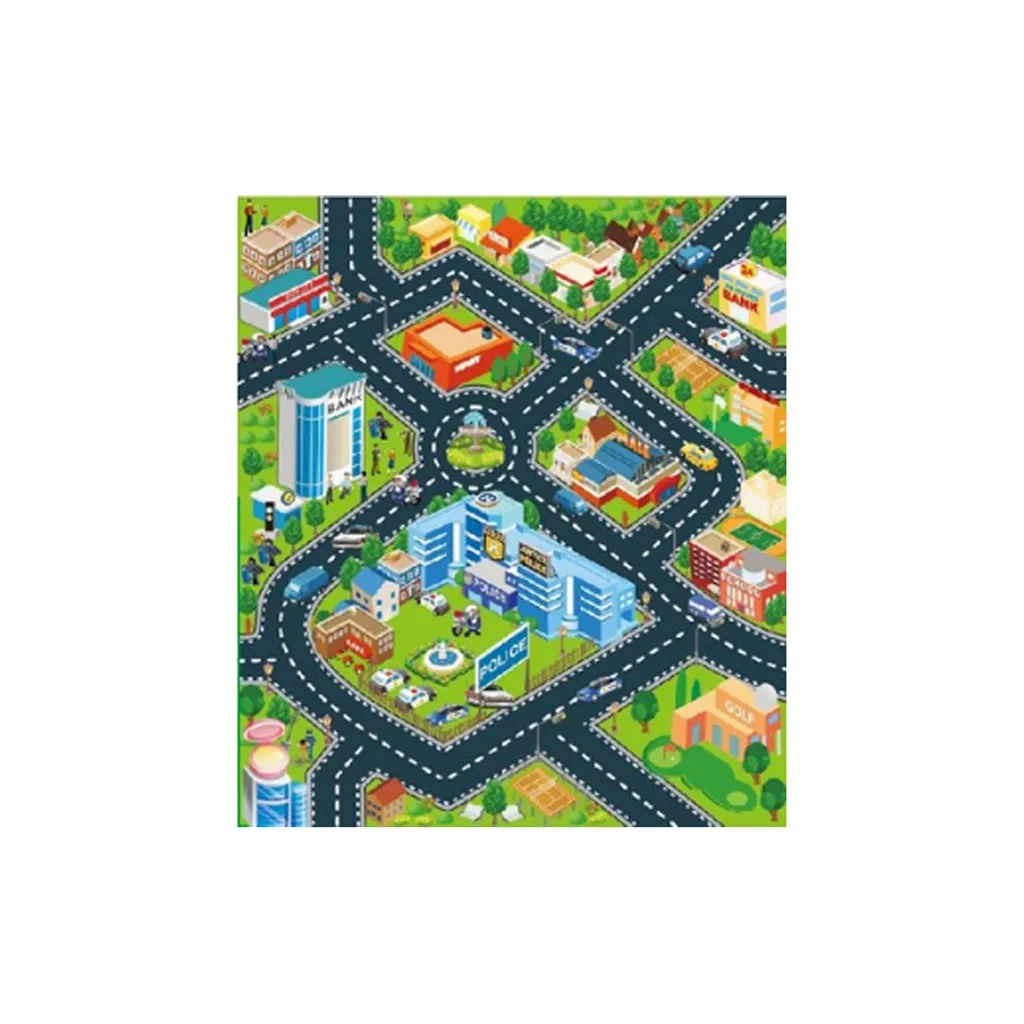 Дорожный игровой коврик детский игровой коврик для игр с автомобилями и образовательные игрушки для детей дорожный игровой коврик-учим