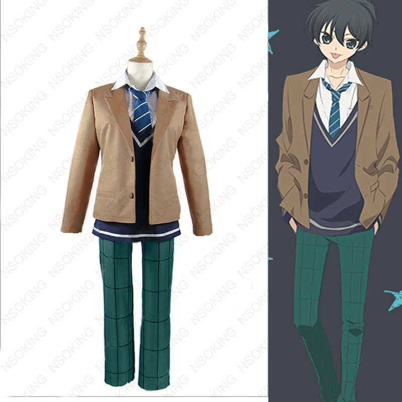 Аниме Anonymous Noise kanade yuzuriha школьная форма карнавальный костюм Индивидуальный