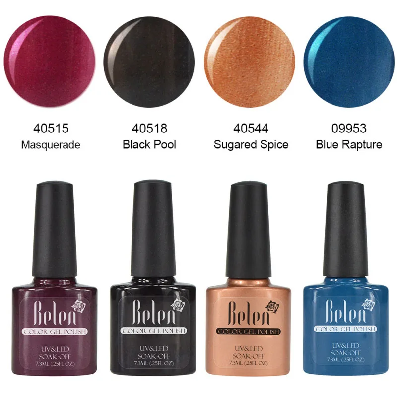 BL-S-C021 Belen 4 шт./набор УФ-гель для ногтей Vernis Полупостоянный 7,3 мл Лак Дизайн Маникюр Искусство Гибридный замочить от лака Набор лаков - Цвет: BL-S-C021