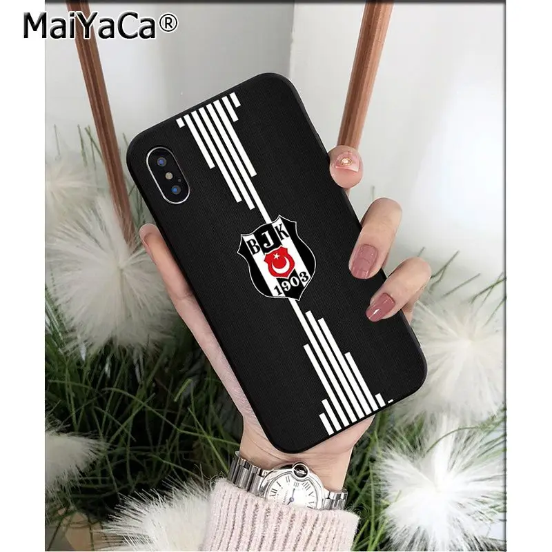A8 MaiYaCa индейка Besiktas Футбол ТПУ мягкий высококачественный чехол для телефона для Apple iPhone 8 7 6 6S Plus X XS MAX 5 5S SE XR чехол - Цвет: A8