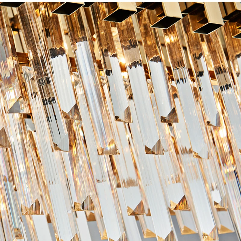 Новинка овальный светодиодный K9 хрустальный светильник современные золотые