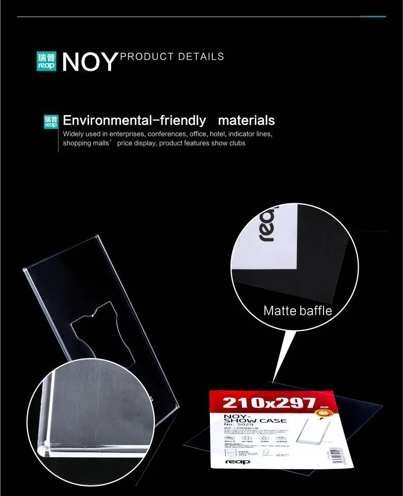 5-pack Reap NOY PS l-образная настольная вывеска держатель карты настольная подставка для демонстрации меню услуги этикетки Офис клуб бизнес школа Ресторан