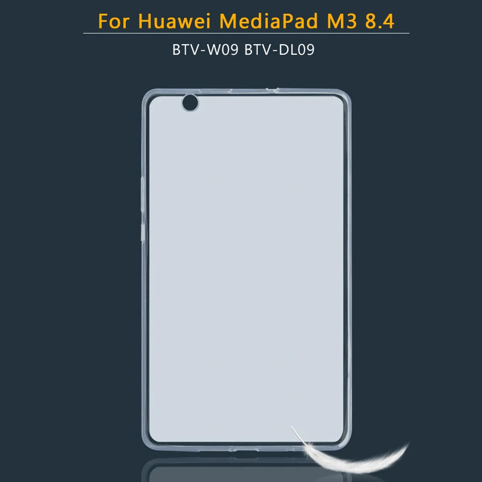 M3-8.4 Планшетный чехол для huawei MediaPad C5 M2 M3 M5 M6 Lite рro 8,0 8,4 10,0 10,1 10,8 7,0 Мягкий силиконовый чехол Медиа Pad M2-801L - Цвет: M3-8.4