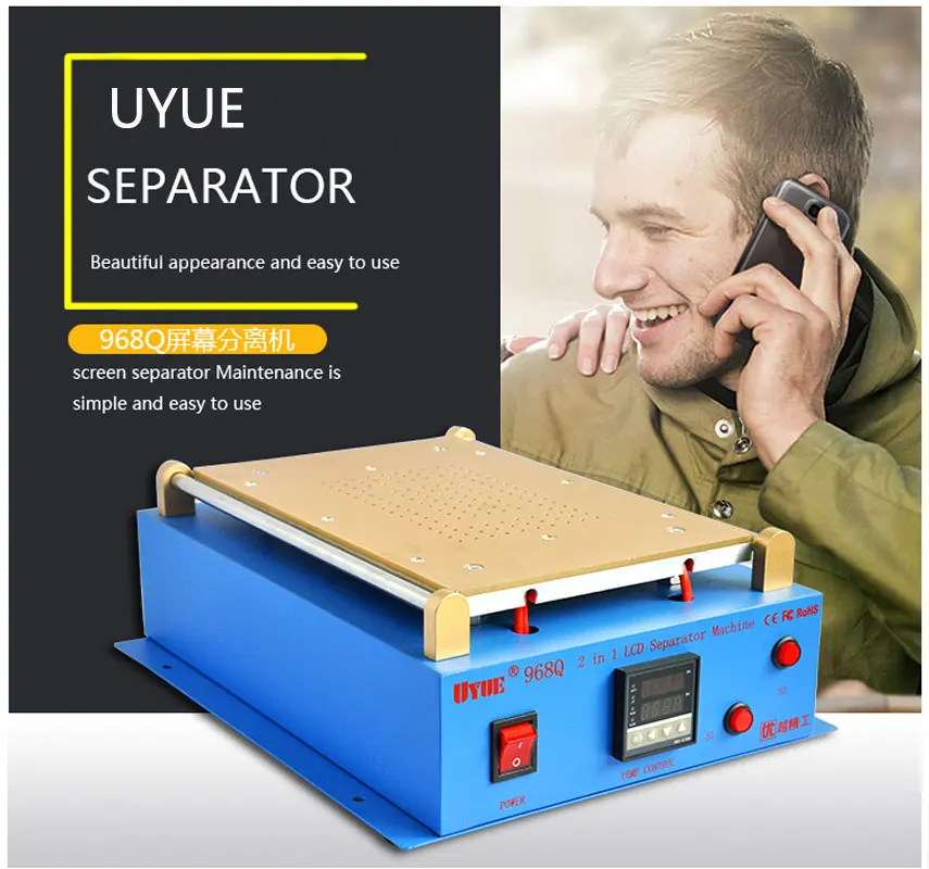 Станок для ремонта экранов UYUE 968Q со встроенным двойным вакуумным насосом|Детали
