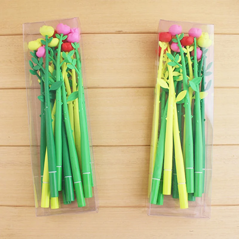 

12Pcs Flower Gel Pen Cute Pen Stationary Kawaii School Supplies Gel Ink Pen School Stationary Office Suppliers Pen Kids Gift