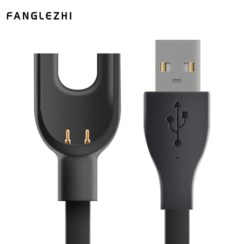 2 шт. зарядный кабель для Xiaomi Mi Band 3 Miband Смарт-браслет mi band USB зарядная линия |