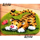 3d набор крючков ручной работы tapijt, коврик с принтом с тигром игла сделай сам для вышивки ковров, ручная работа