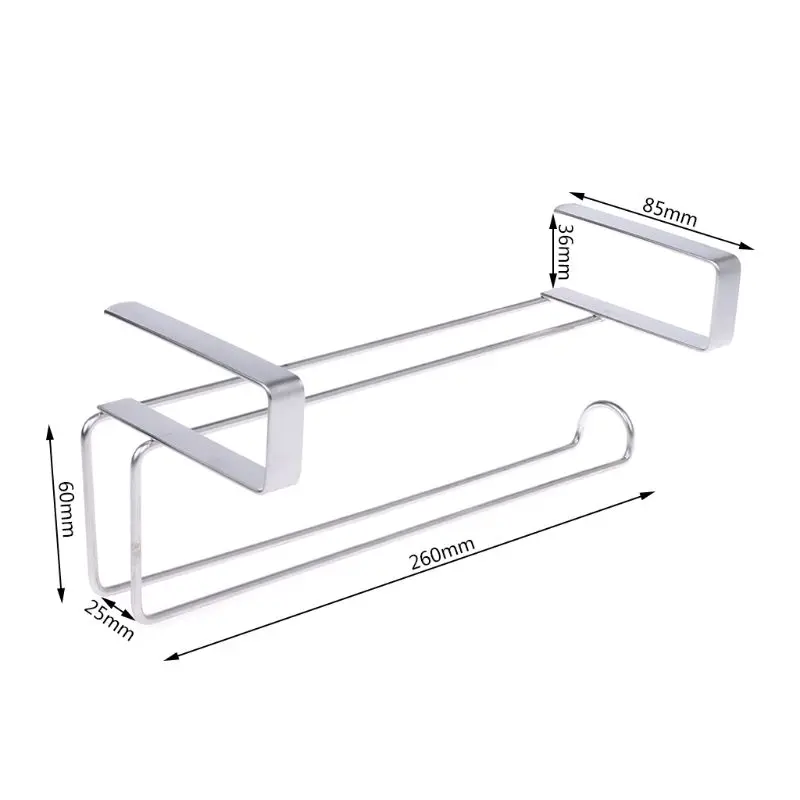 

Kitchen Roll Paper Holder Tissue Hanger Bathroom Towel Rack Hanging Organizer Storage Hook