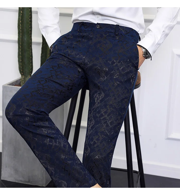 Casual Suit Pants Men Clothes Trousers Male 2019 Spring Autumn Brand New Business Formal Wear Pant Dress Slim Fit | Мужская одежда