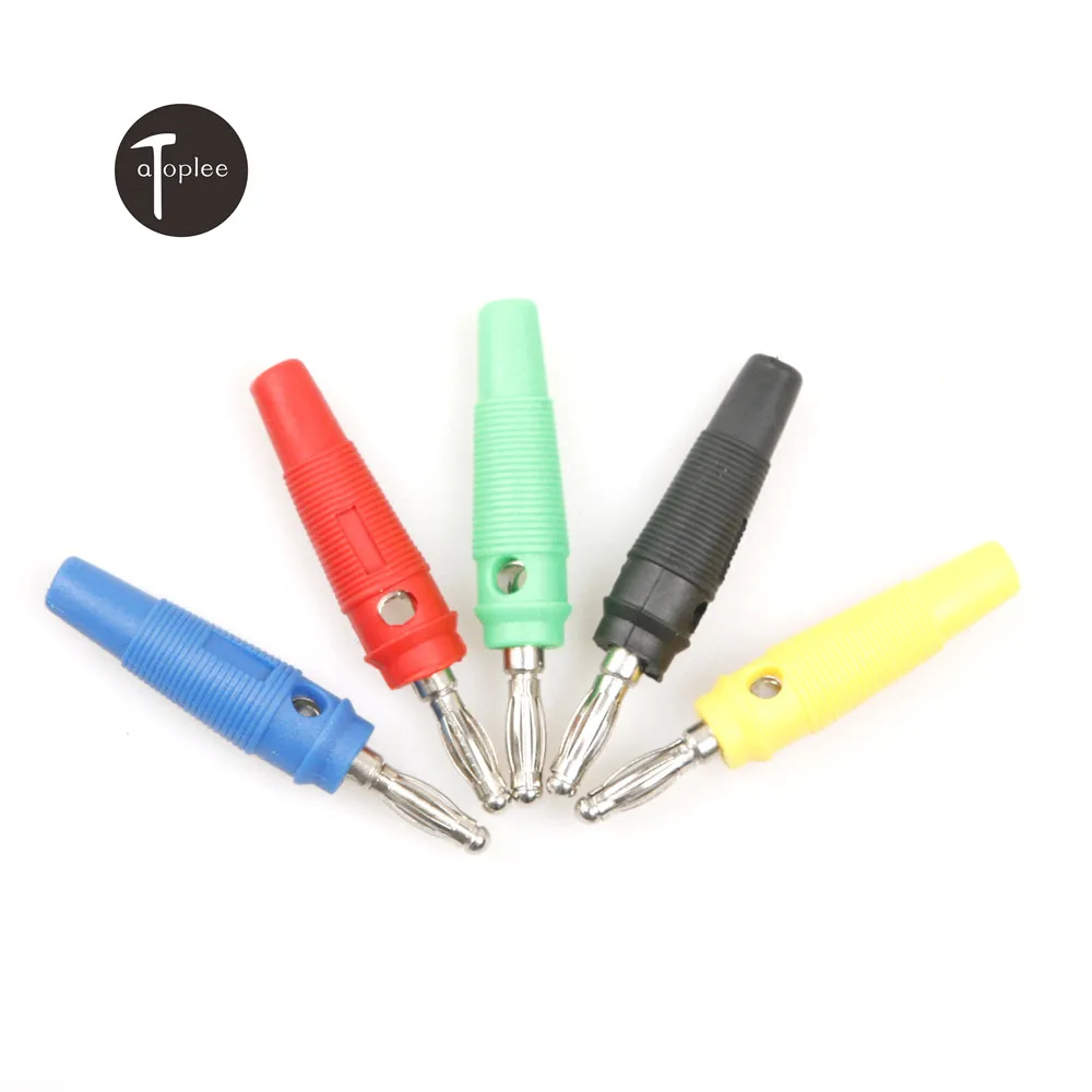 Прочный 10 шт./лот никелированный разъем типа банан 4 мм