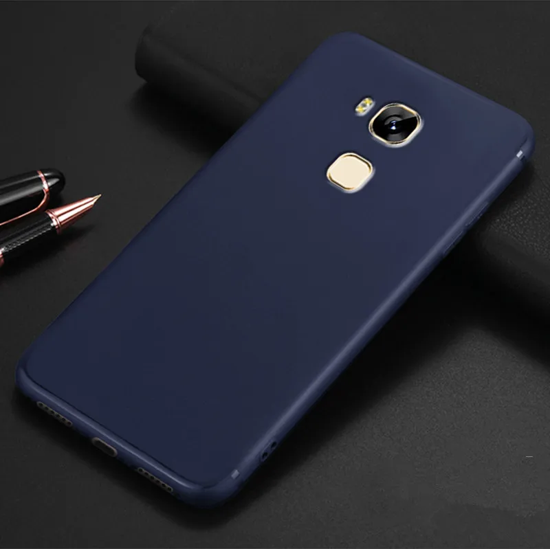 Blue Чехол MaxGear для huawei Honor 5X чехол 360 полная защита Мягкий силиконовый корпус Тонкий матовый дизайн чехол для телефона s для huawei GR5 - Цвет: Blue