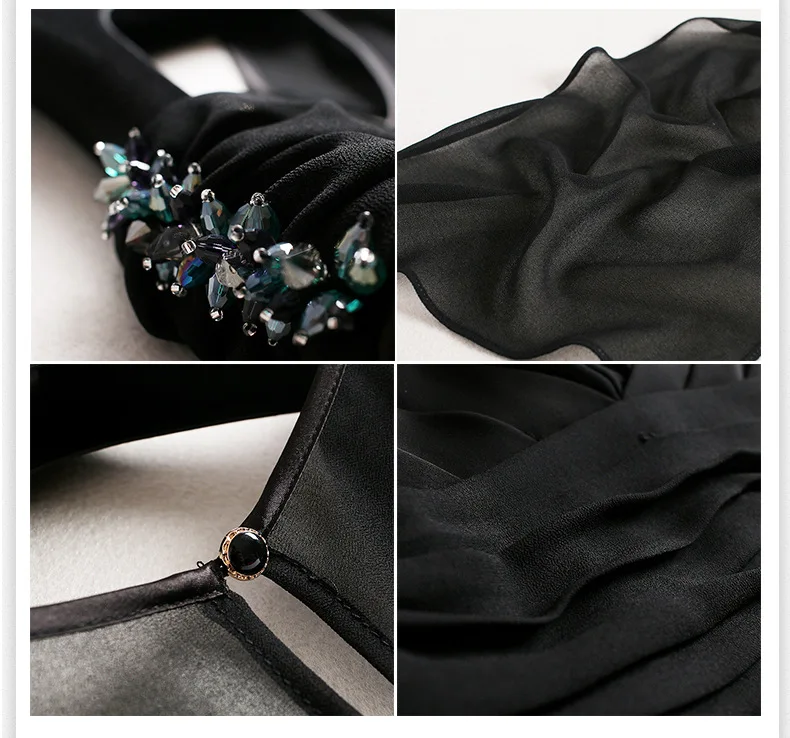 Readit Women Dress 2017 Spring Summer Black Mini Beading Shoulder With Cape Fashion Sexy Bodycon D2264 | Женская одежда