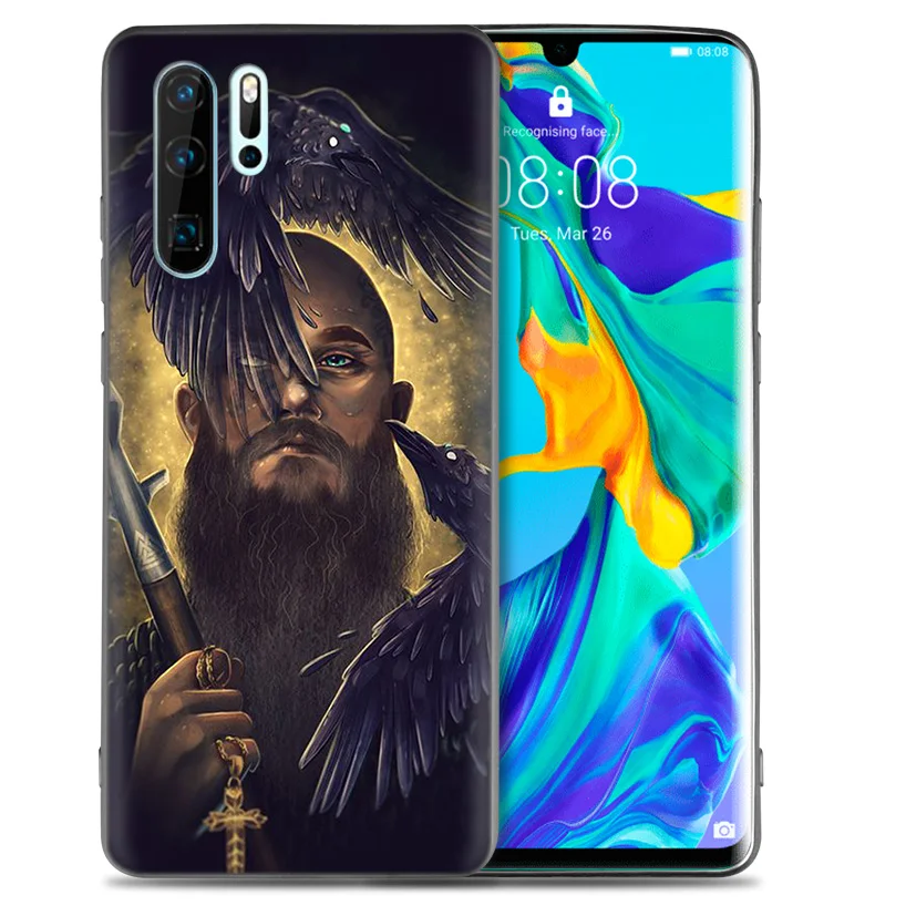 Роскошный чехол Ragnar Lothbrok Vikings для huawei P30 P20 Pro P10 lite Honor 8X 8A 8C 10 10i 20i P Smart+ Plus Y6 Y7