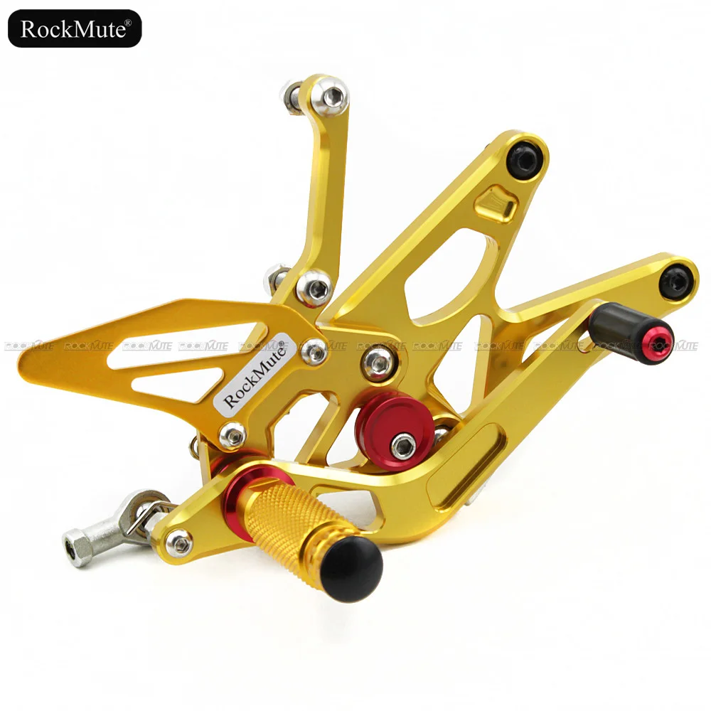 Подножки для мотоцикла для Yamaha YZF-R1 YZF R1 2004 2005 2006 ЧПУ Регулируемая подножка рычаг переключения передач тормозной педальные подложки для ног сзади комплект