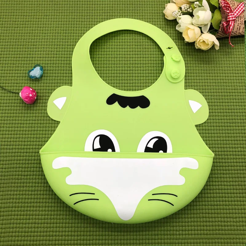 1PC Baby Food Grade Silicone Bibs Children's Dinner Pockets Waterproof Disposable Cartoon Rice Bowls | Детская одежда и обувь