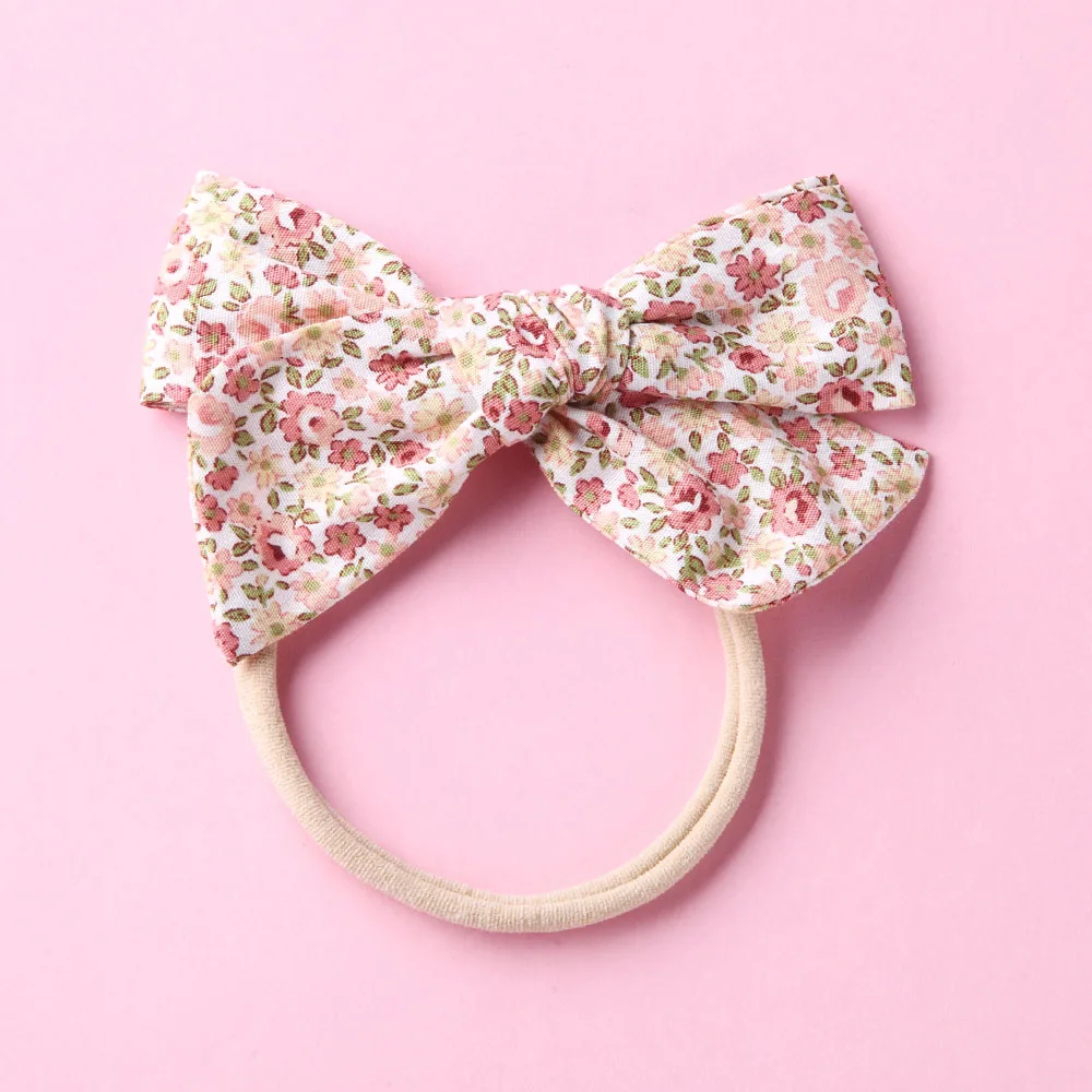 Floral 25 with band Повязки на голову или заколки для волос, аксессуар для волос из ткани для девочек - Цвет: Floral 25 with band