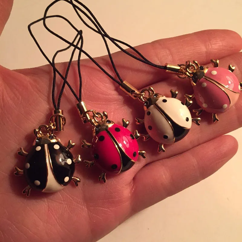 Эмалевая божья коровка высокое качество 3 шт. 25x25 мм|pendant charms|charm pendantenamel pendant charms |