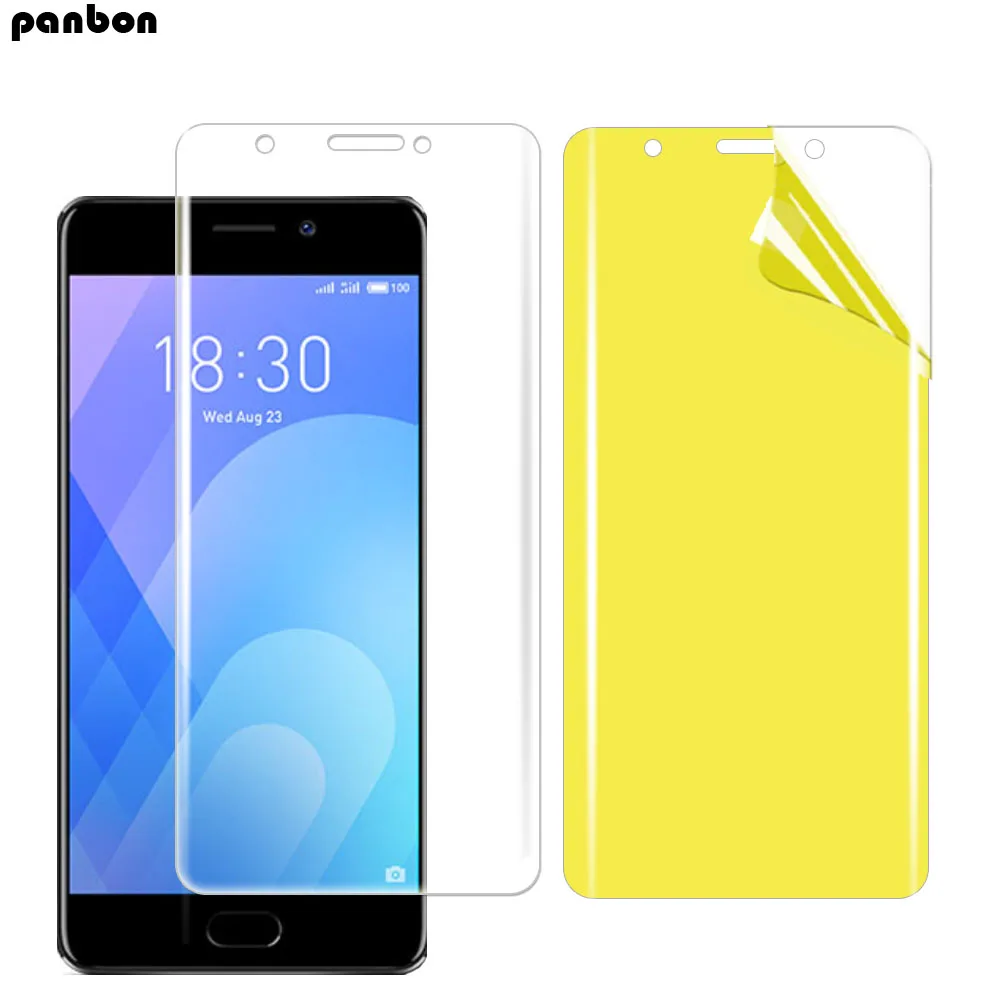 Гидрогелевая пленка для Meizu M6 Note мягкая ударопрочная нано из ТПУ с полным