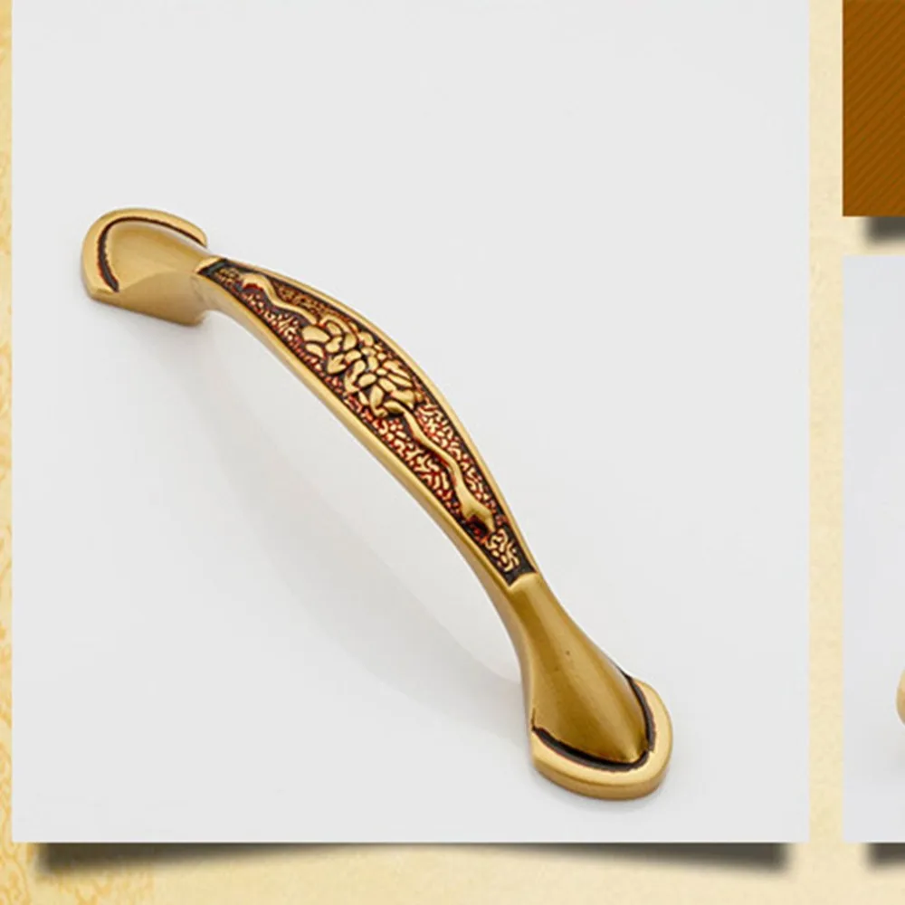 Классические медные дверные ручки выдвижной ящик шкафа для кухонного мебельные