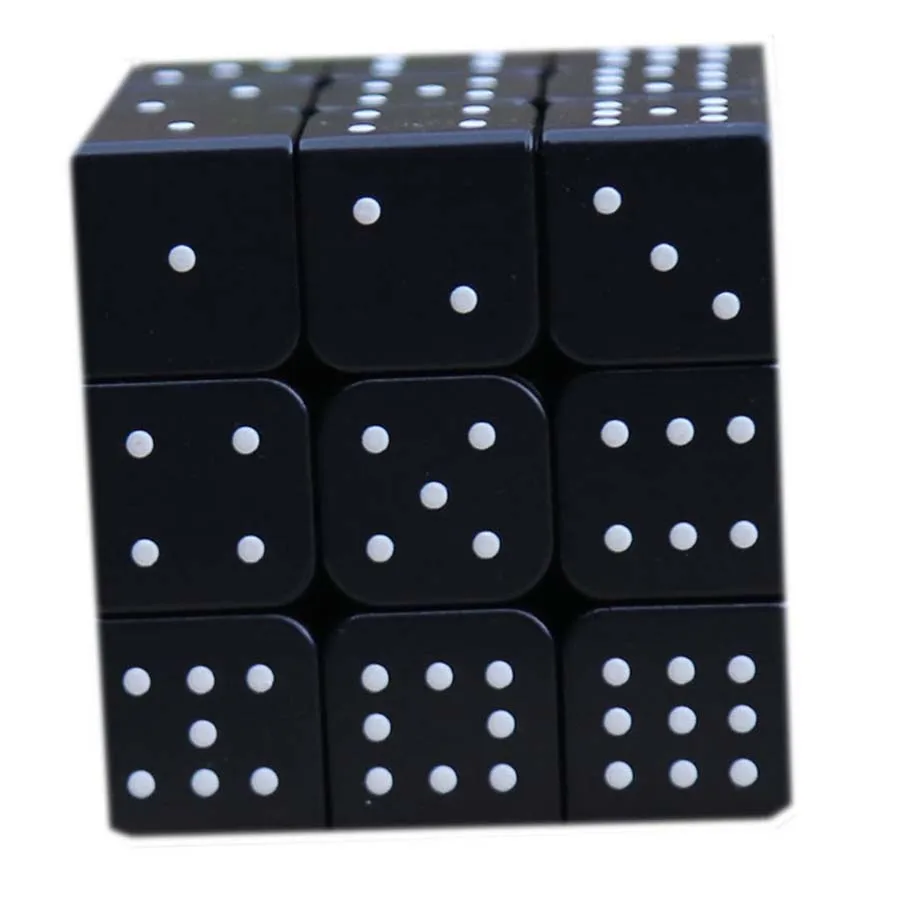 Магический кубик 3х3х3 Stickerless Cubo Magico слепых Брайля отпечатков пальцев головоломки