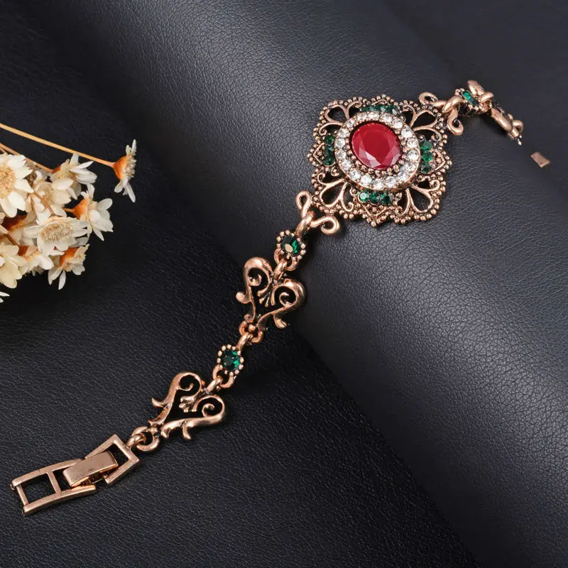 Серьги Браслеты и ожерелья 3 шт Ювелирные наборы для женщин цветок полые резные