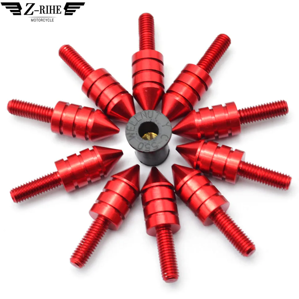 5 мм Универсальное ветровое стекло Спайк Болты винтовые гайки для honda st1300 CB600F kawasaki