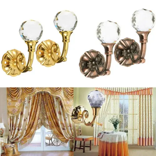 2 шт. прочный большой металлический хрустальный стеклянный шар занавес завязки