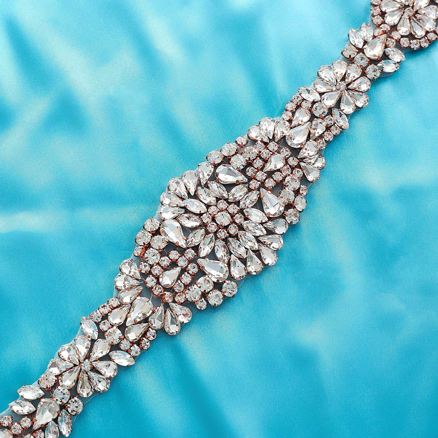 Серебристая плоская задняя часть стразы аксессуары пояс золотистый утюжок