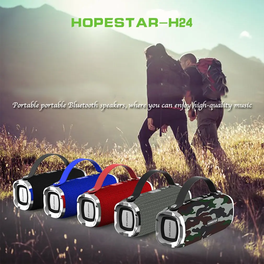 HOPESTAR H24 динамик Портативный беспроводной громкий динамик стерео звук Открытый водонепроницаемый динамик Мобильная мощность