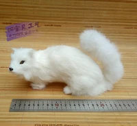 new simulation weasel toy polyethylenefurs white weasel model doll gift about 20x8x11cm 2563