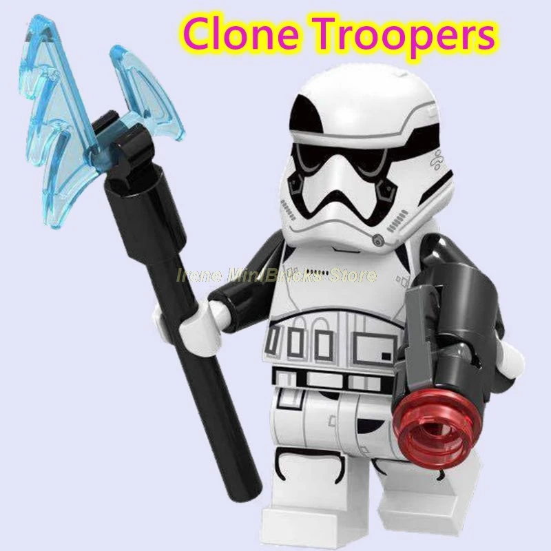 Clone Troopers Звездные войны, клон, штурмовик, Ewok Jabba Han Solo Leia, принцесса Дарт Вейдер, Звездные войны, игрушки для детей, строительные блоки, Звездные войны - Цвет: Clone Troopers