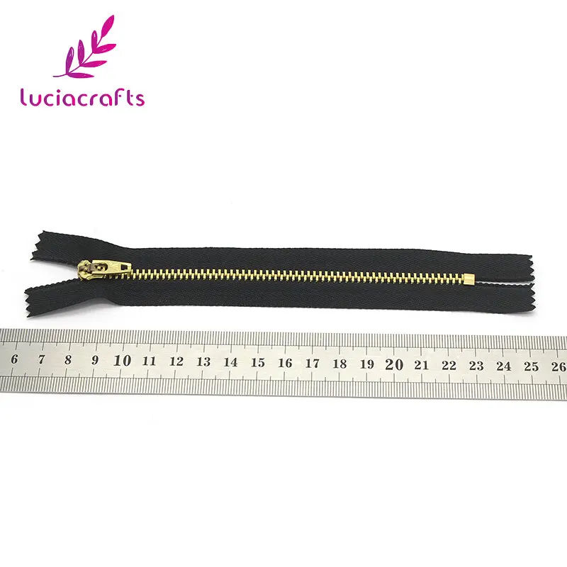 Lucia crafts 5 шт./лот 19 см черный металл авто замок молнии DIY портной одежды ручной работы Швейные материалы аксессуары J1002