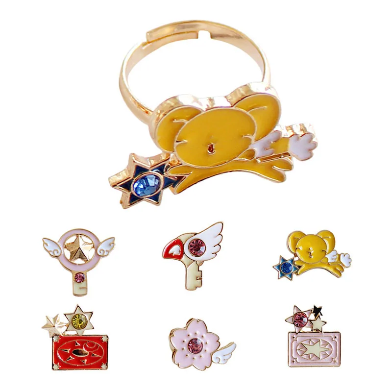 Card Captor Sakura Аниме фигурки напечатанный рисунок предметы металла леди из