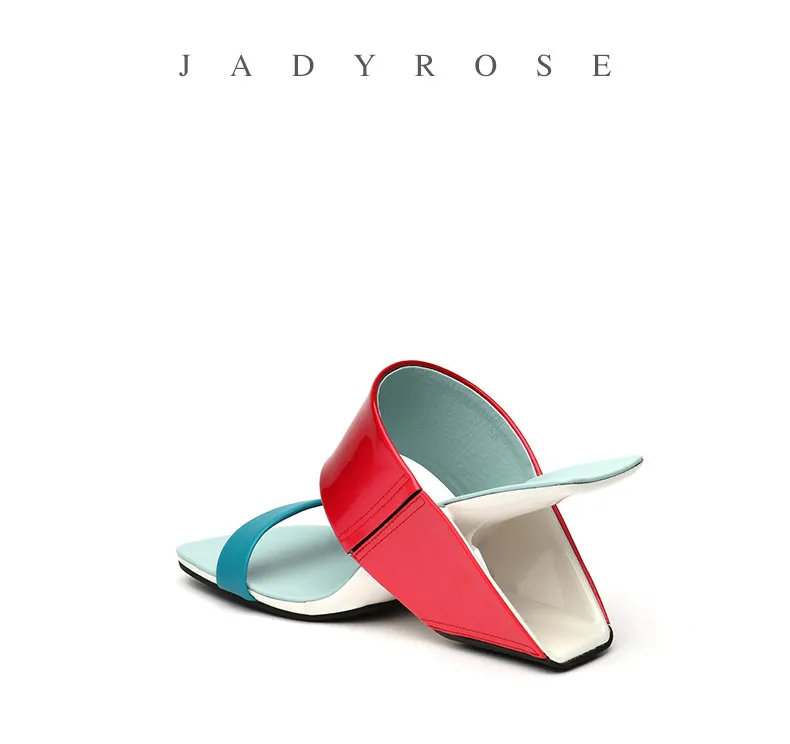 Jady Rose/Новинка года; женские босоножки на необычном каблуке-шпильке; летние шлепанцы на высоком каблуке; сандалии-гладиаторы; обувь на танкетке; женские пляжные шлепанцы