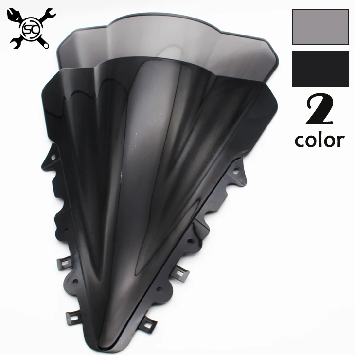 Черный козырек на лобовое стекло для мотоцикла подходит YAMAHA YZF R15 2014 2015 2016 Dual