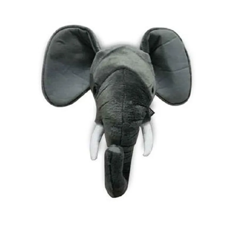 elephant Животные Олень слон панда носорог голова настенное крепление Скандинавская детская комната Детский сад Декор мягкие куклы плюшевые художественные настенные игрушки - Цвет: elephant
