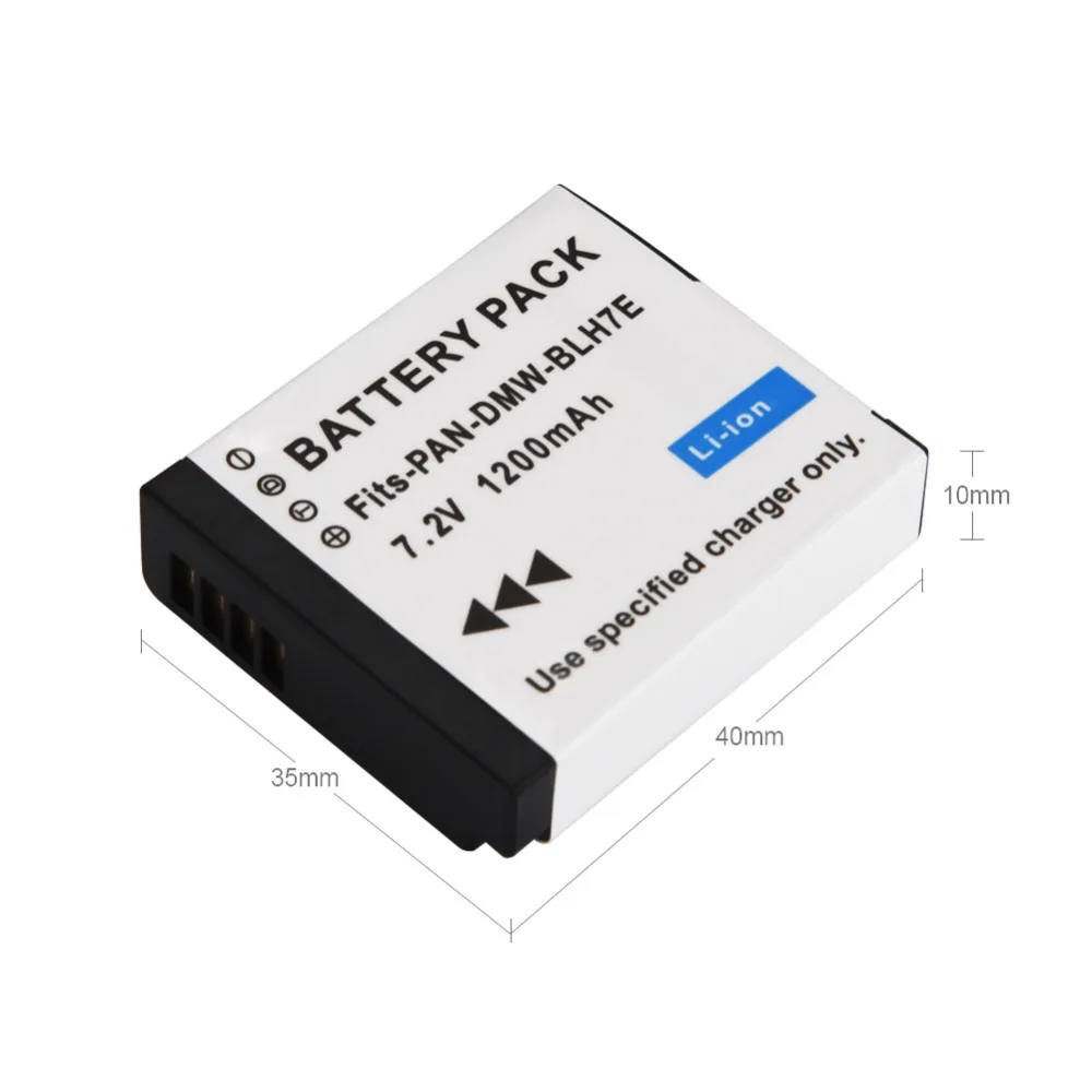 

Аккумулятор для камеры Panasonic 7,2 в 1200 мАч DMW-BLH7E, мАч